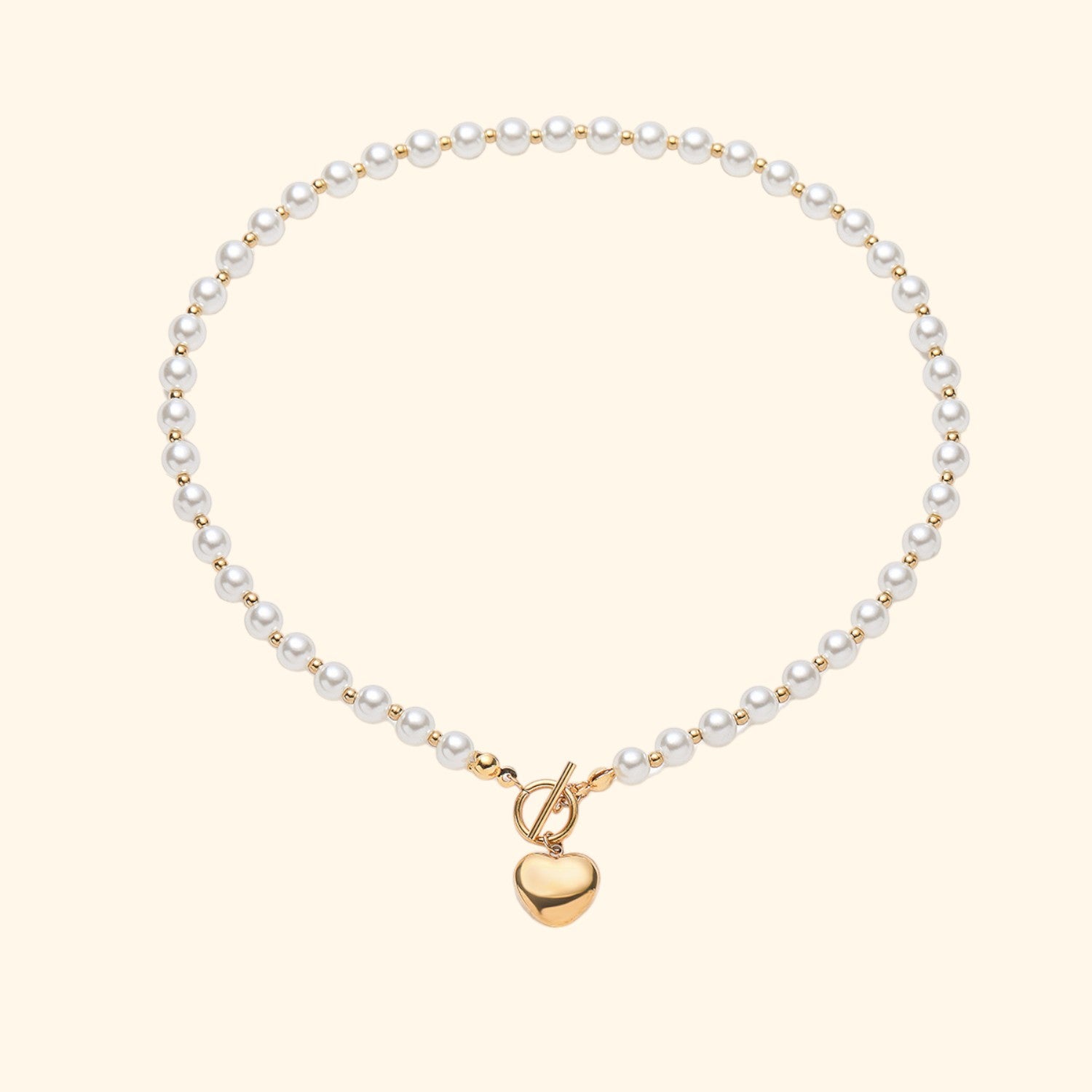 Carmen Heart Pearl Necklace