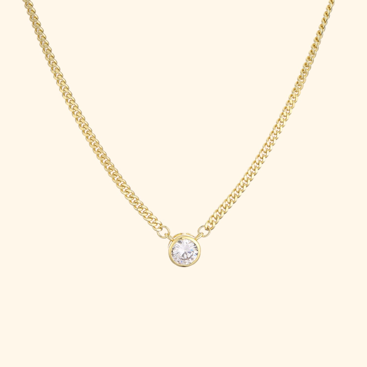 Garza Solitaire Necklace