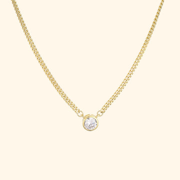 Garza Solitaire Necklace