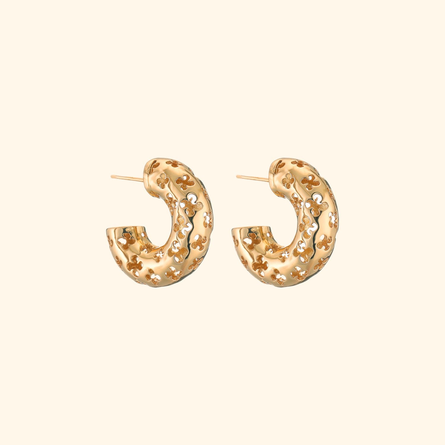 Snyder Daisy Hoop Earrings