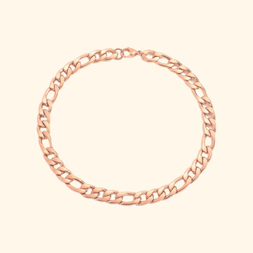 Dunn Figaro Chain Necklace (Rose Gold)