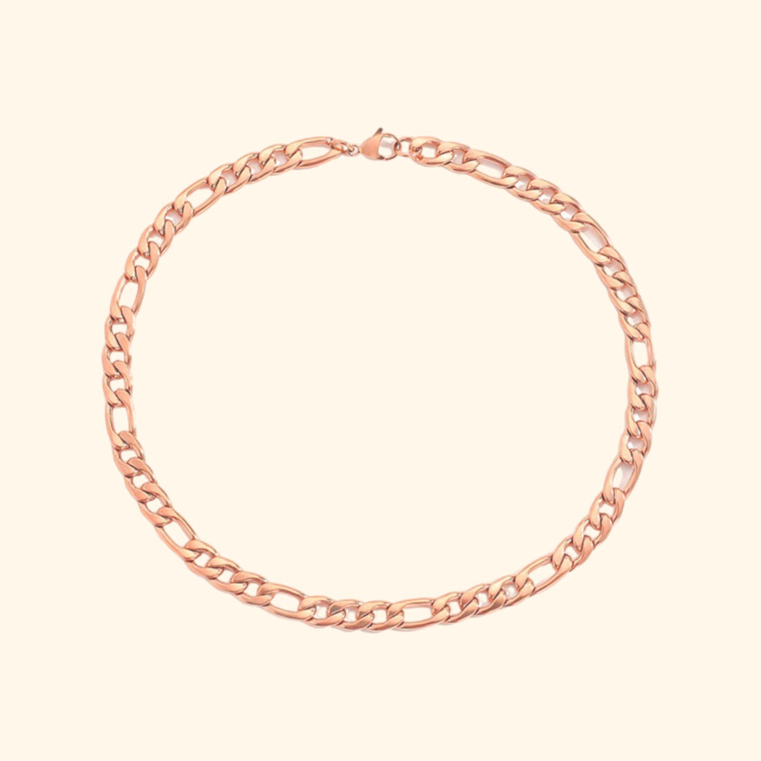 Dunn Figaro Chain Necklace (Rose Gold)