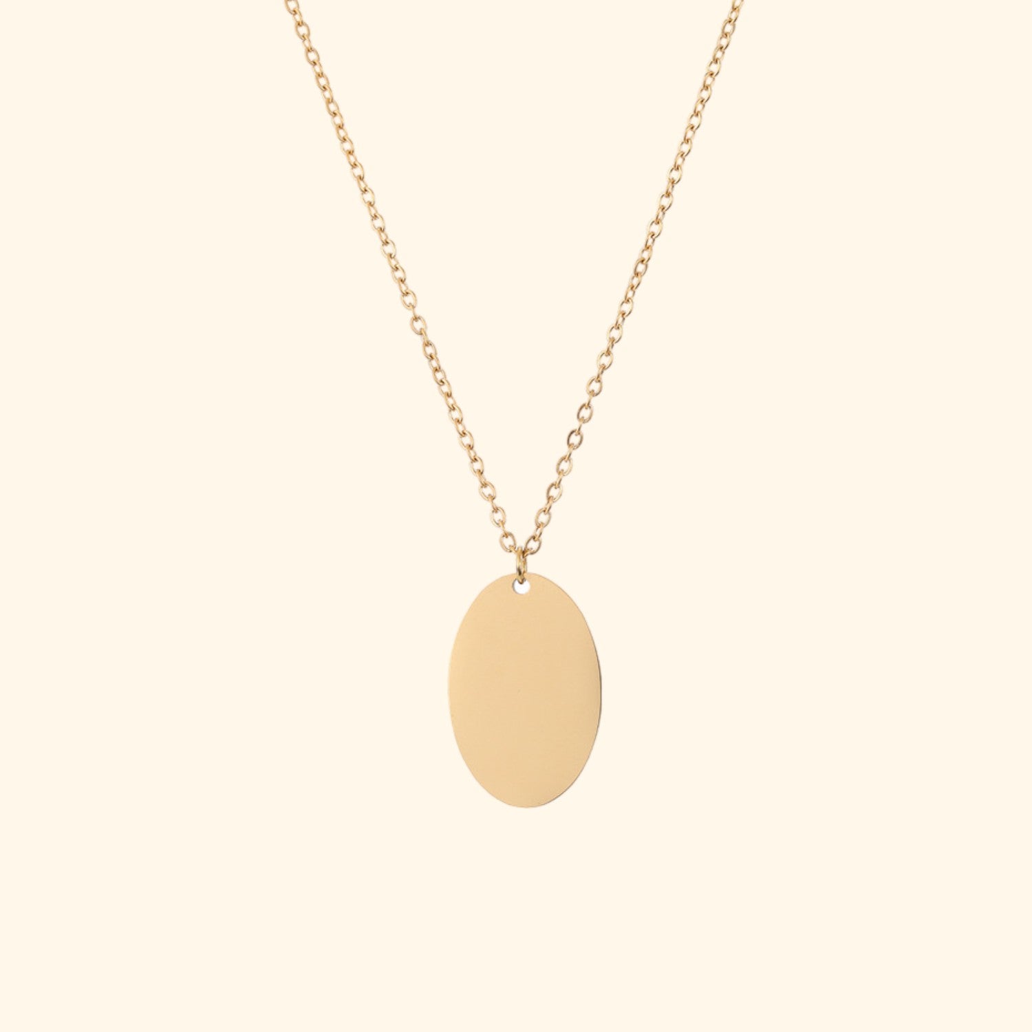 Tara Oval Necklace (Gold)