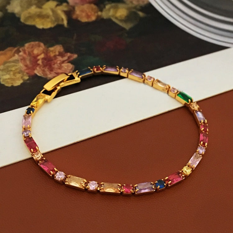 Jessica Rainbow Tennis Bracelet