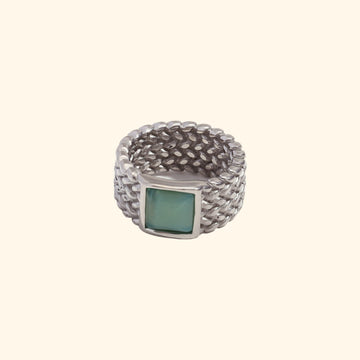 Harbo Jade Ring (Silver)