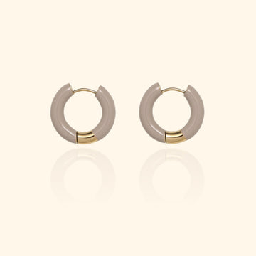 Poole Hoop Earrings (Grey)