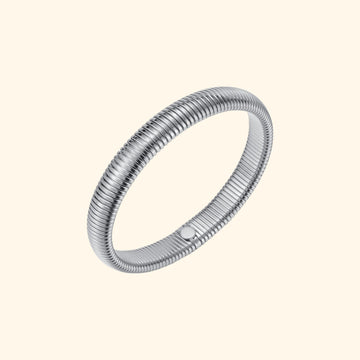 Sienna Dome Bangle (Silver)