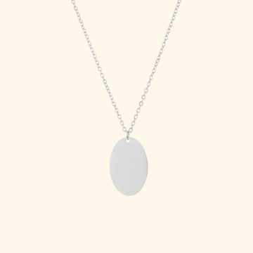 Tara Oval Necklace (Silver)