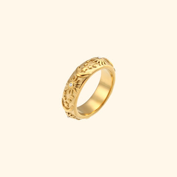 Celest Sun Moon Ring