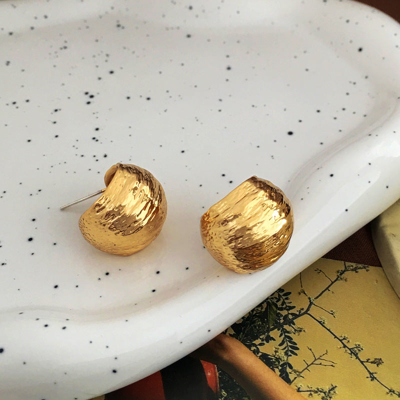 Ava Dome Stud Earrings