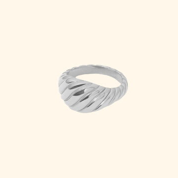 Croissant Dome Ring (Silver)