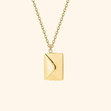 Lindsey Envelope Necklace (Gold)