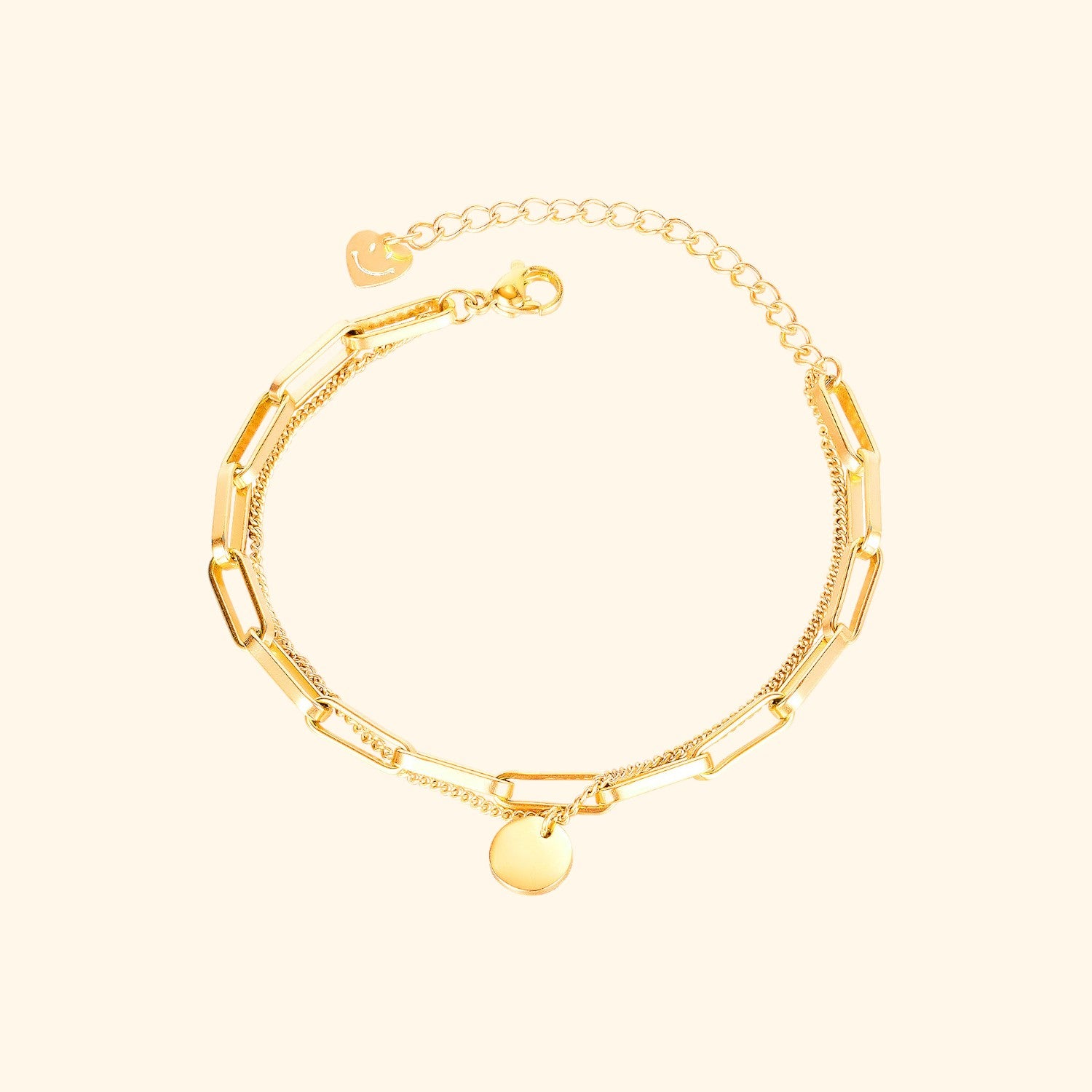 Skeldon Chain Layered Bracelet (Gold)