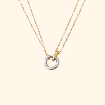 Queenie Linked Necklace (Gold Silver)